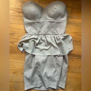 Guess Taupe Strapless Dress